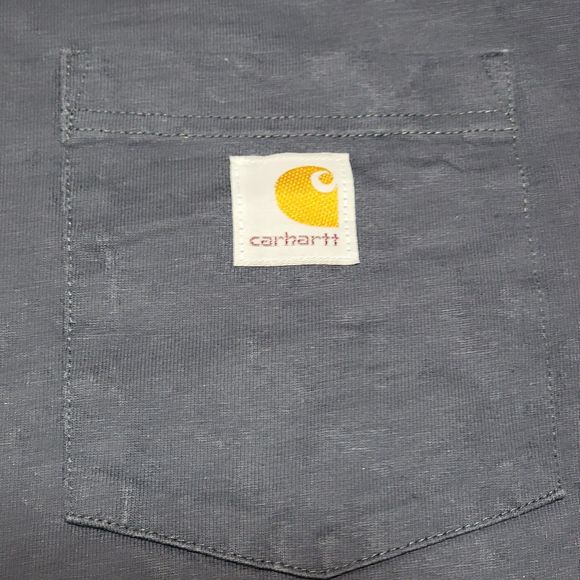 Carhartt SS Tee Dark Navy w/ Pocket - Size 4XL Loose Fit - Picture 2 of 5